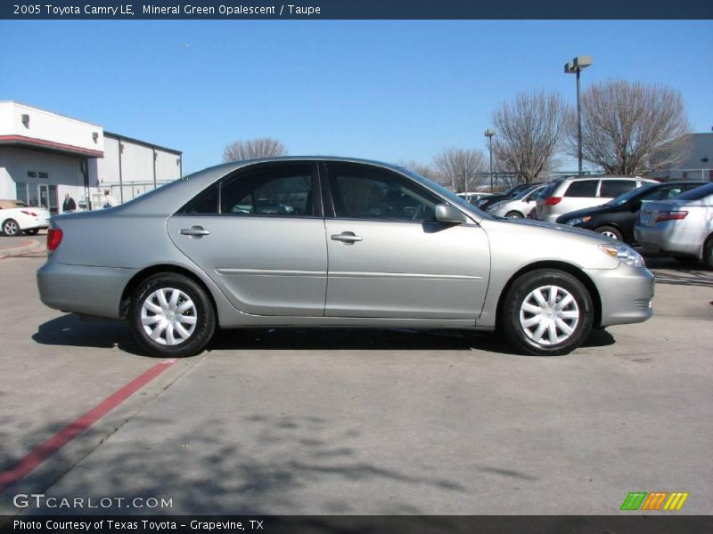 Mineral Green Opalescent / Taupe 2005 Toyota Camry LE