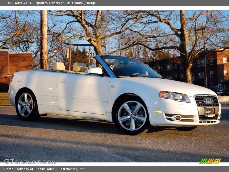 Ibis White / Beige 2007 Audi A4 3.2 quattro Cabriolet