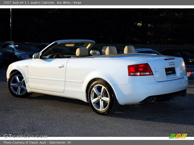 Ibis White / Beige 2007 Audi A4 3.2 quattro Cabriolet