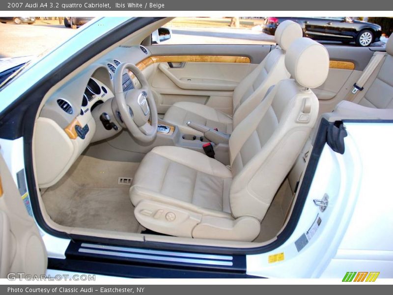 Ibis White / Beige 2007 Audi A4 3.2 quattro Cabriolet
