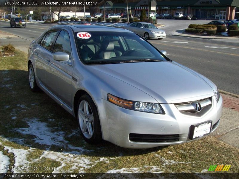 Alabaster Silver Metallic / Ebony 2006 Acura TL 3.2