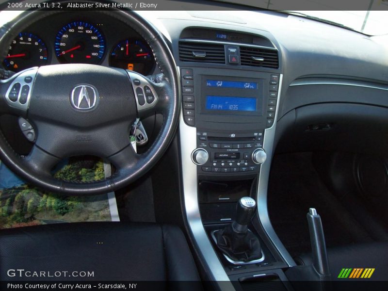 Alabaster Silver Metallic / Ebony 2006 Acura TL 3.2