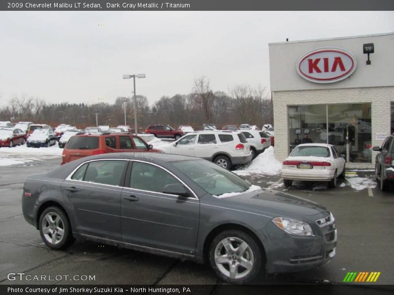 Dark Gray Metallic / Titanium 2009 Chevrolet Malibu LT Sedan