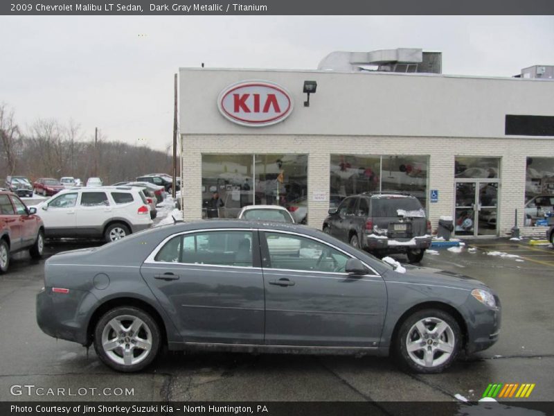 Dark Gray Metallic / Titanium 2009 Chevrolet Malibu LT Sedan