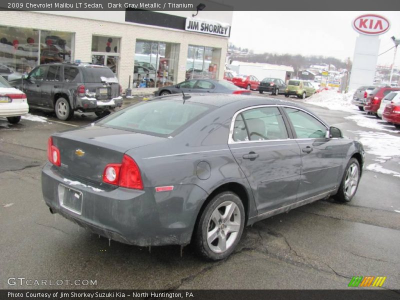 Dark Gray Metallic / Titanium 2009 Chevrolet Malibu LT Sedan