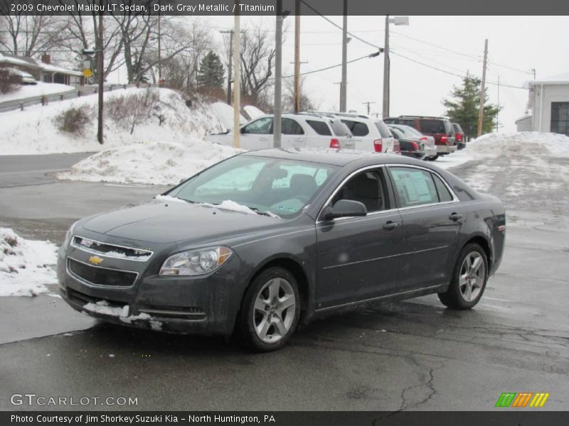 Dark Gray Metallic / Titanium 2009 Chevrolet Malibu LT Sedan