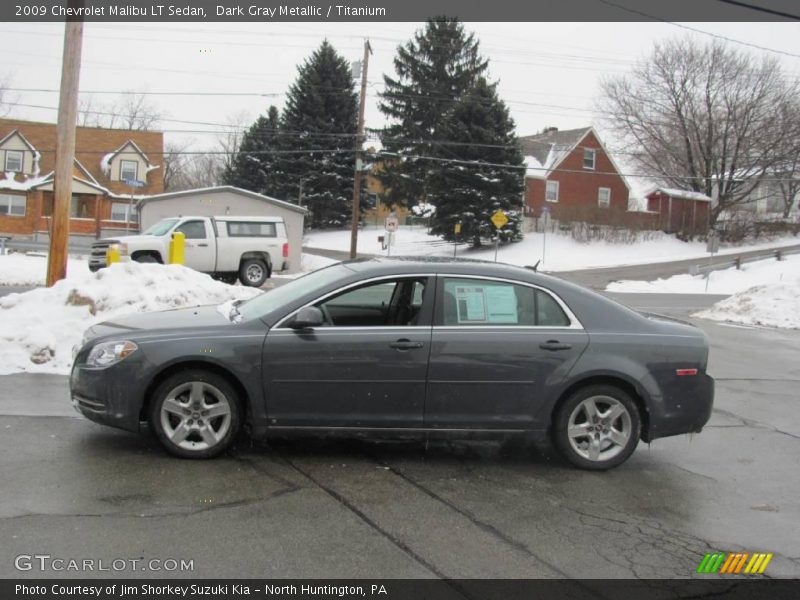 Dark Gray Metallic / Titanium 2009 Chevrolet Malibu LT Sedan