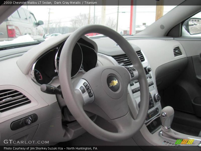 Dark Gray Metallic / Titanium 2009 Chevrolet Malibu LT Sedan