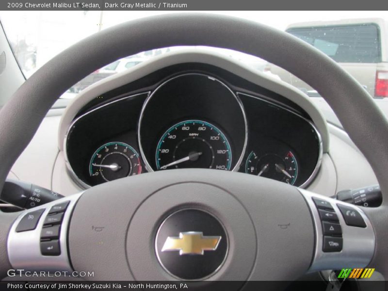Dark Gray Metallic / Titanium 2009 Chevrolet Malibu LT Sedan