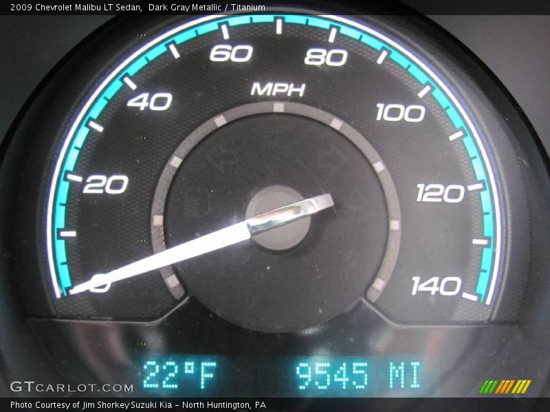 Dark Gray Metallic / Titanium 2009 Chevrolet Malibu LT Sedan