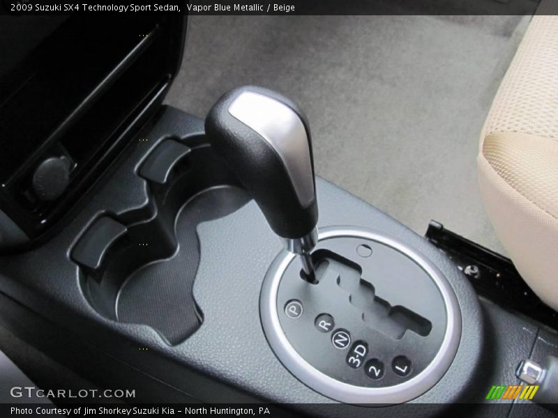 Vapor Blue Metallic / Beige 2009 Suzuki SX4 Technology Sport Sedan