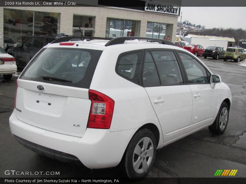 Clear White / Gray 2009 Kia Rondo LX