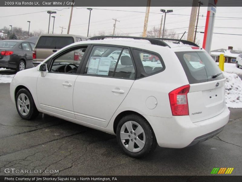 Clear White / Gray 2009 Kia Rondo LX