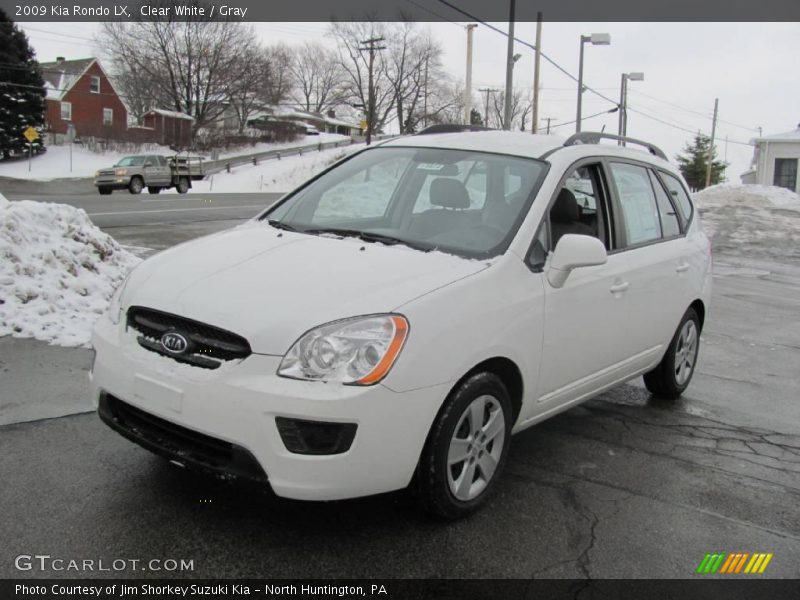 Clear White / Gray 2009 Kia Rondo LX