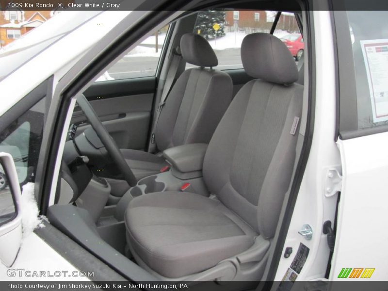 Clear White / Gray 2009 Kia Rondo LX