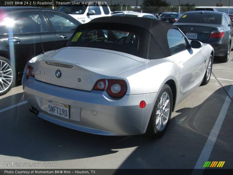 Titanium Silver Metallic / Black 2005 BMW Z4 2.5i Roadster