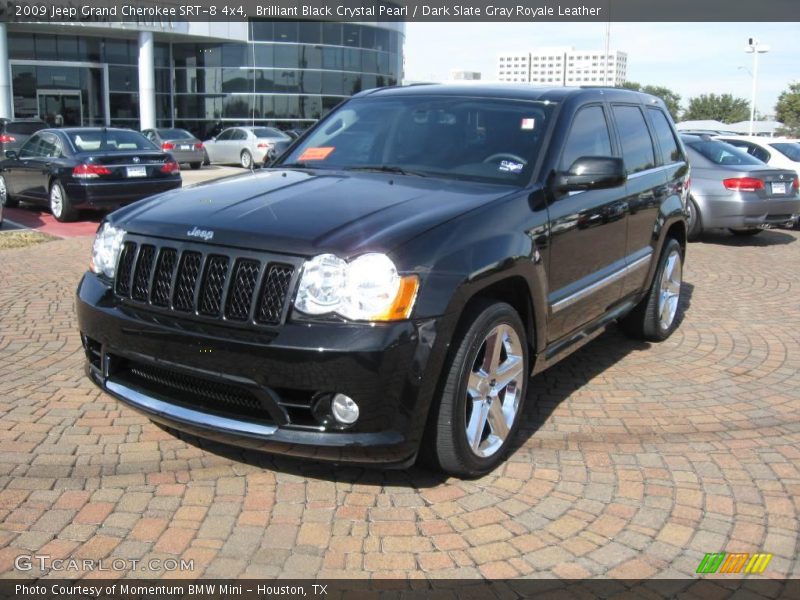Brilliant Black Crystal Pearl / Dark Slate Gray Royale Leather 2009 Jeep Grand Cherokee SRT-8 4x4