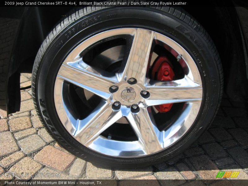Brilliant Black Crystal Pearl / Dark Slate Gray Royale Leather 2009 Jeep Grand Cherokee SRT-8 4x4