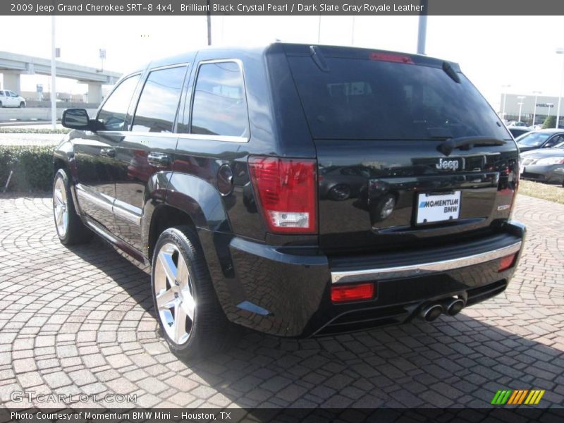 Brilliant Black Crystal Pearl / Dark Slate Gray Royale Leather 2009 Jeep Grand Cherokee SRT-8 4x4