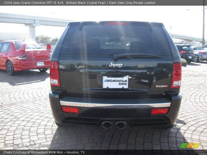 Brilliant Black Crystal Pearl / Dark Slate Gray Royale Leather 2009 Jeep Grand Cherokee SRT-8 4x4