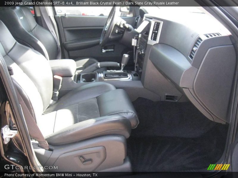 Brilliant Black Crystal Pearl / Dark Slate Gray Royale Leather 2009 Jeep Grand Cherokee SRT-8 4x4