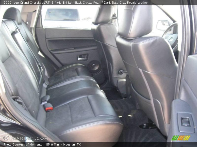 Brilliant Black Crystal Pearl / Dark Slate Gray Royale Leather 2009 Jeep Grand Cherokee SRT-8 4x4