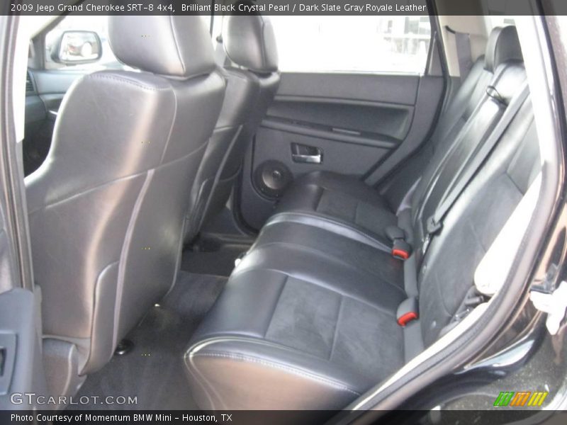Brilliant Black Crystal Pearl / Dark Slate Gray Royale Leather 2009 Jeep Grand Cherokee SRT-8 4x4
