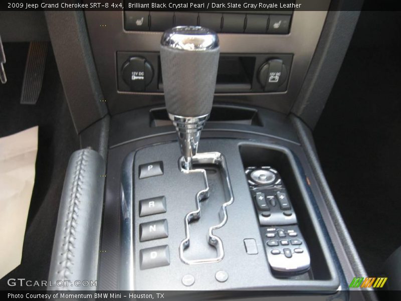 Brilliant Black Crystal Pearl / Dark Slate Gray Royale Leather 2009 Jeep Grand Cherokee SRT-8 4x4