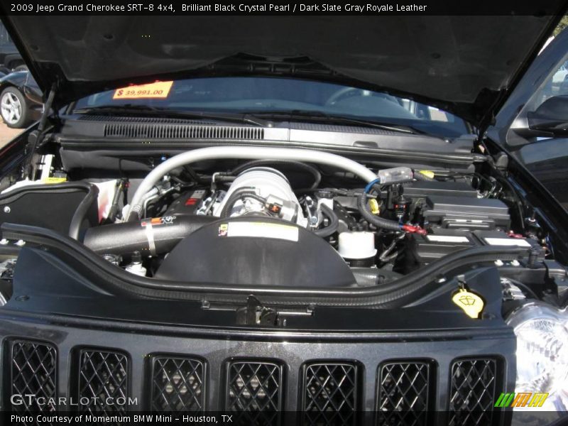 Brilliant Black Crystal Pearl / Dark Slate Gray Royale Leather 2009 Jeep Grand Cherokee SRT-8 4x4