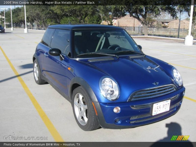 Hyper Blue Metallic / Panther Black 2006 Mini Cooper Hardtop