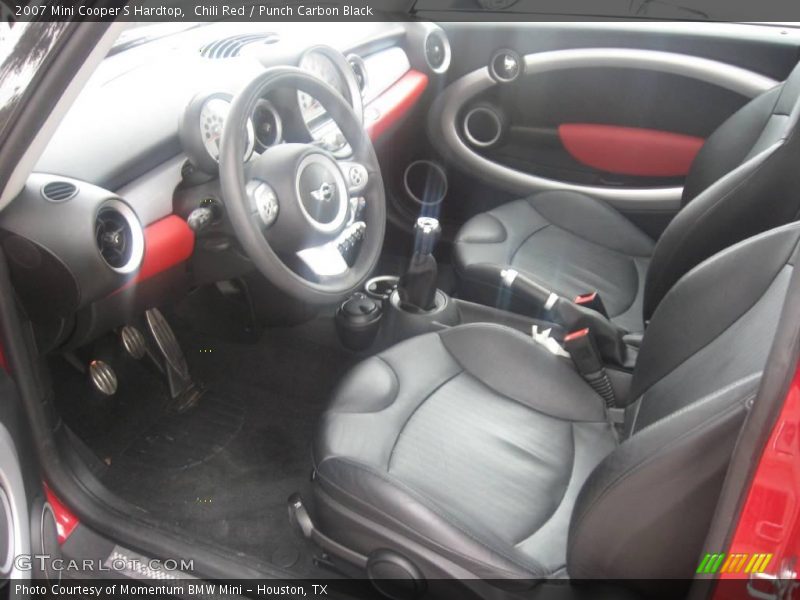 Chili Red / Punch Carbon Black 2007 Mini Cooper S Hardtop