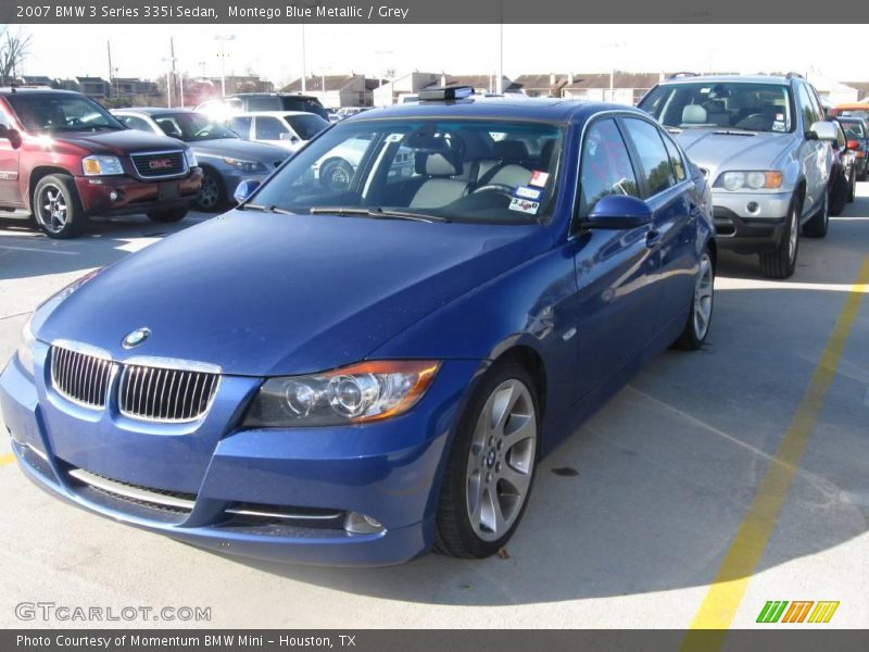 Montego Blue Metallic / Grey 2007 BMW 3 Series 335i Sedan