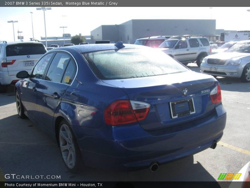 Montego Blue Metallic / Grey 2007 BMW 3 Series 335i Sedan