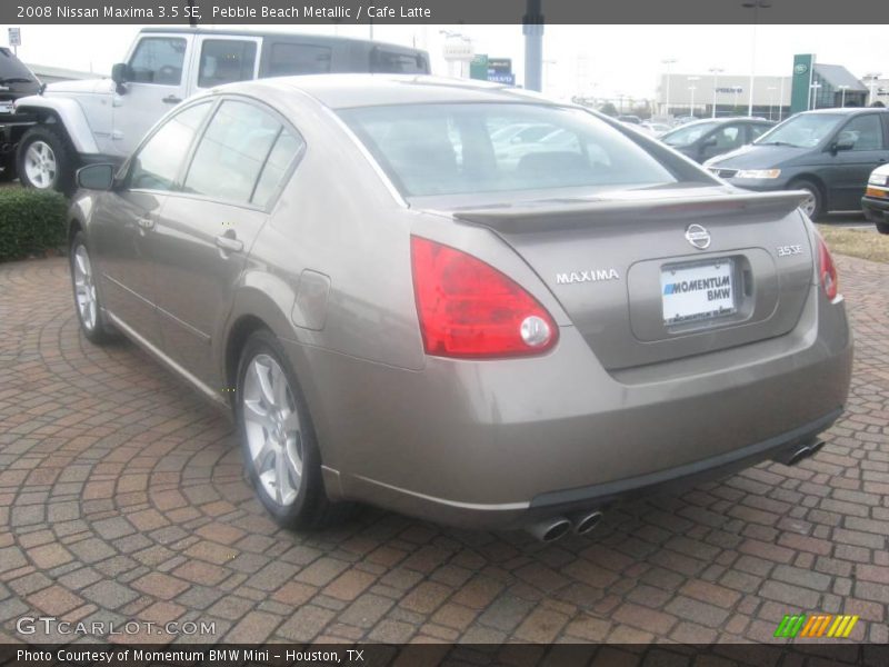 Pebble Beach Metallic / Cafe Latte 2008 Nissan Maxima 3.5 SE