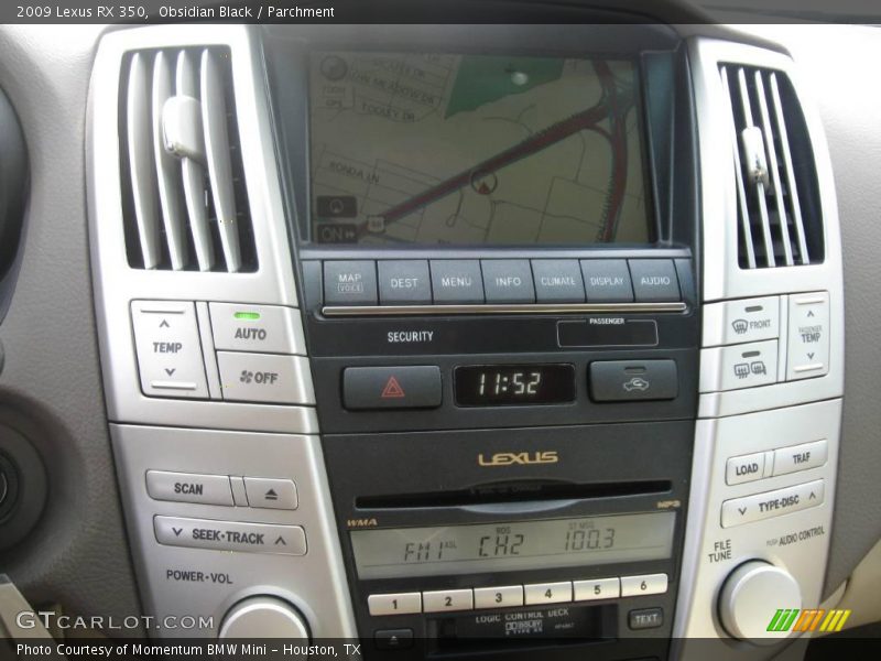 Obsidian Black / Parchment 2009 Lexus RX 350