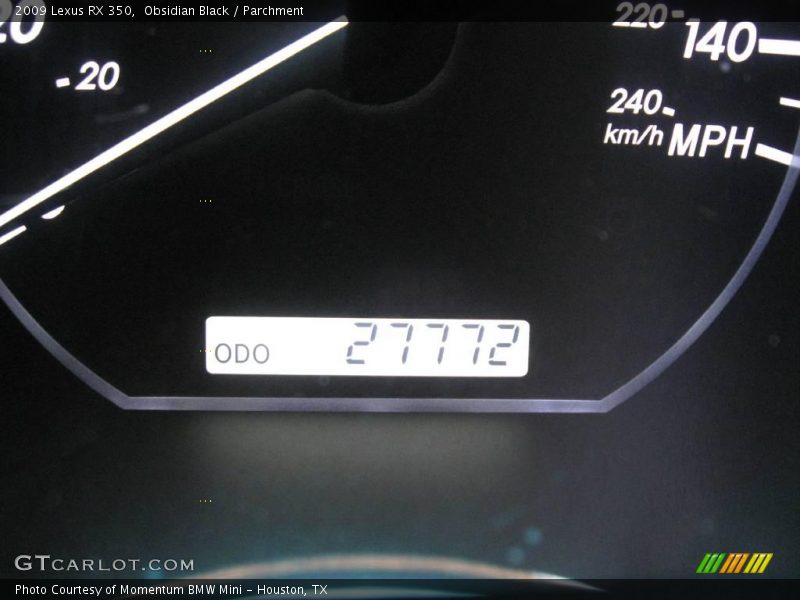 Obsidian Black / Parchment 2009 Lexus RX 350