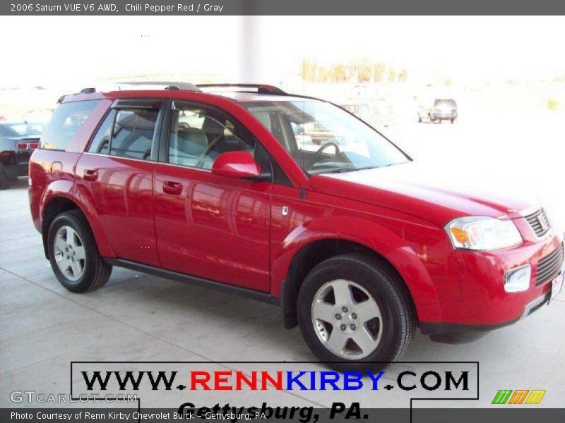 Chili Pepper Red / Gray 2006 Saturn VUE V6 AWD