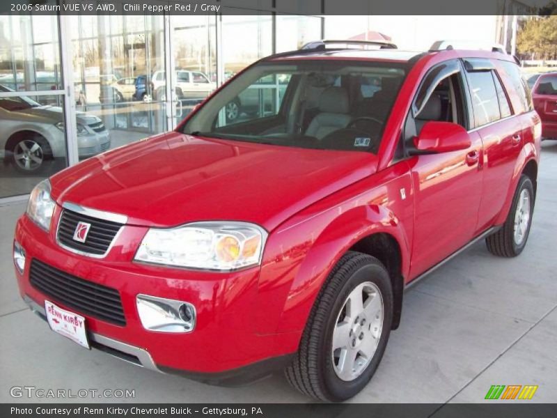 Chili Pepper Red / Gray 2006 Saturn VUE V6 AWD