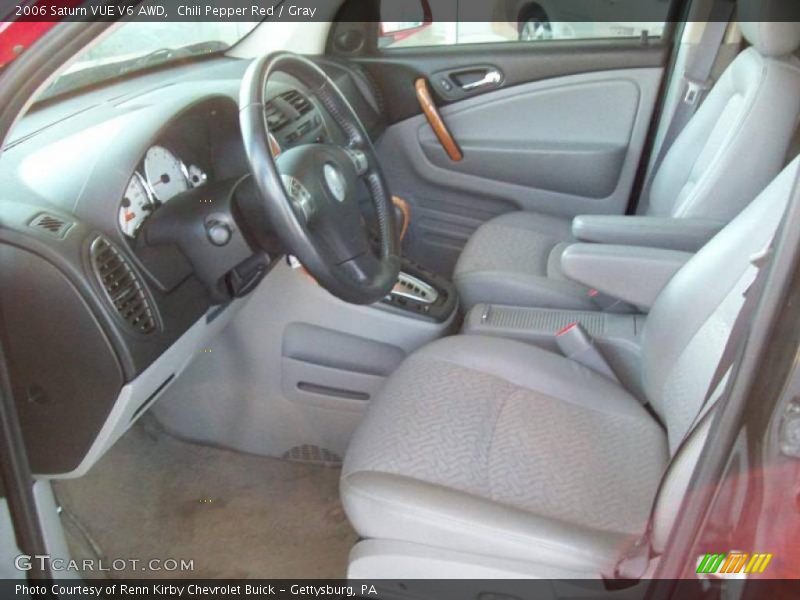Chili Pepper Red / Gray 2006 Saturn VUE V6 AWD