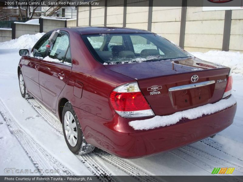 Salsa Red Pearl / Stone Gray 2006 Toyota Camry LE