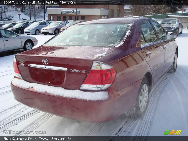 Salsa Red Pearl / Stone Gray 2006 Toyota Camry LE
