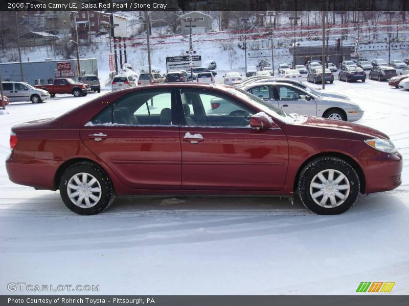 Salsa Red Pearl / Stone Gray 2006 Toyota Camry LE