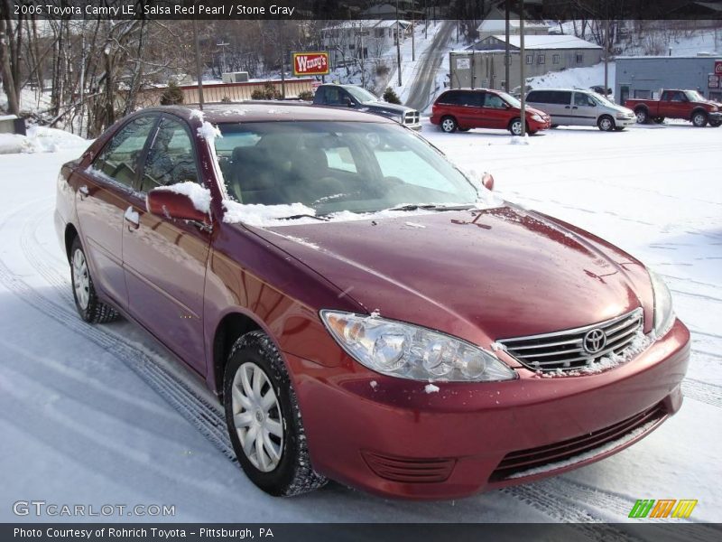 Salsa Red Pearl / Stone Gray 2006 Toyota Camry LE