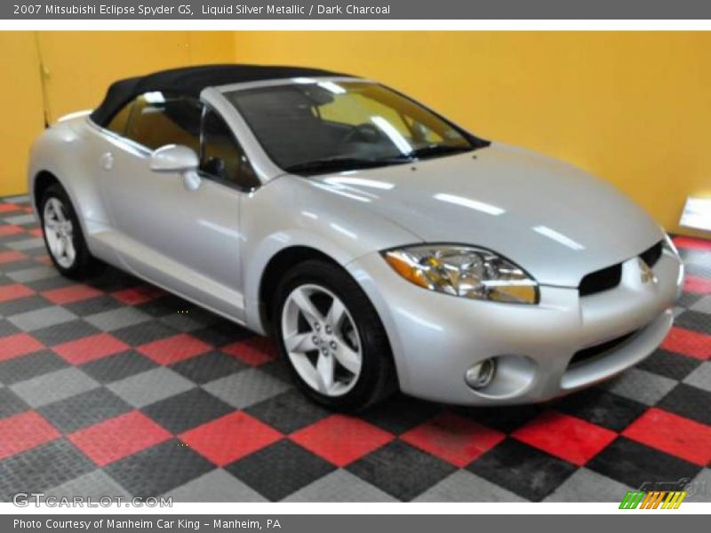 Liquid Silver Metallic / Dark Charcoal 2007 Mitsubishi Eclipse Spyder GS