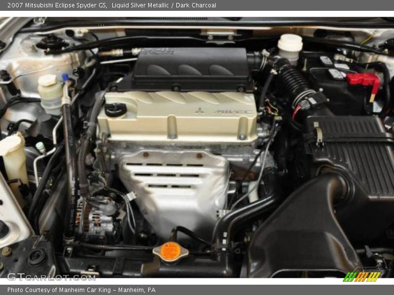 Liquid Silver Metallic / Dark Charcoal 2007 Mitsubishi Eclipse Spyder GS
