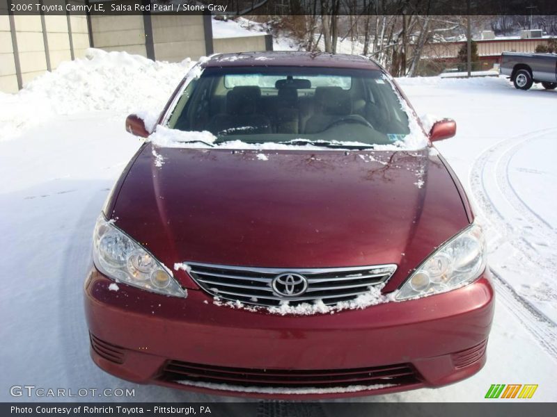 Salsa Red Pearl / Stone Gray 2006 Toyota Camry LE