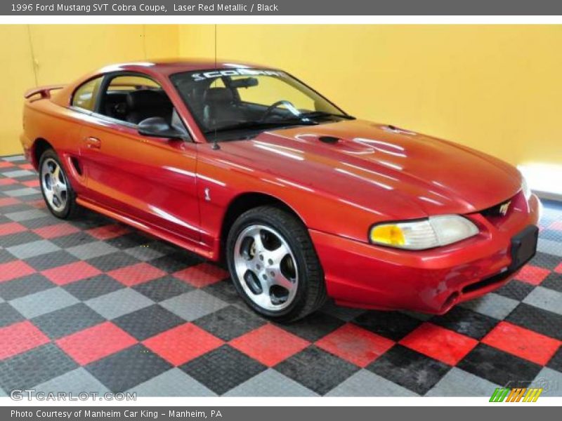Laser Red Metallic / Black 1996 Ford Mustang SVT Cobra Coupe