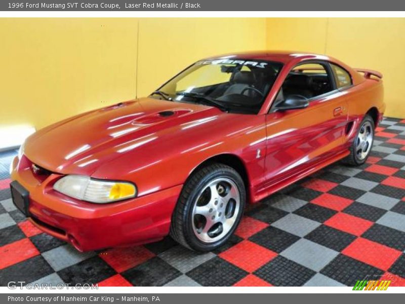 Laser Red Metallic / Black 1996 Ford Mustang SVT Cobra Coupe