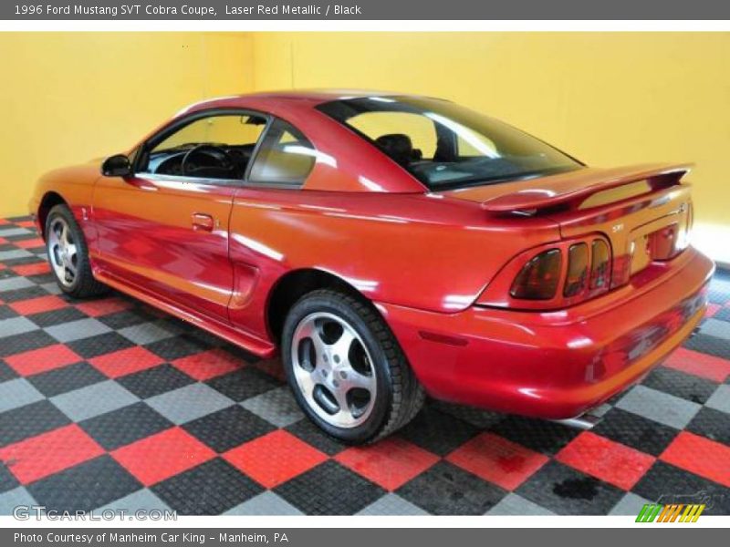 Laser Red Metallic / Black 1996 Ford Mustang SVT Cobra Coupe
