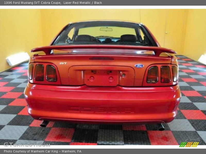 Laser Red Metallic / Black 1996 Ford Mustang SVT Cobra Coupe